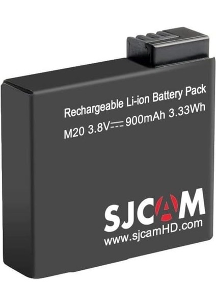 M20 900MAH Li-Ion Ultra Dayanıklı Aksiyon Kamerası Için Batarya