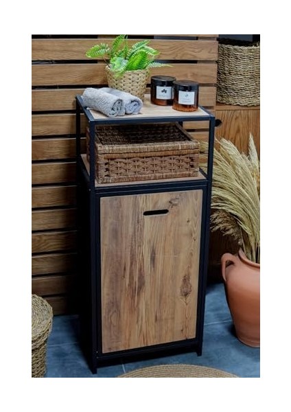 Metal Kirli Sepetli 2 Raflı Çok Amaçlı Düzenleyici Raf Organizer Siyah – MRS-003 C1-1-369 fiyatları