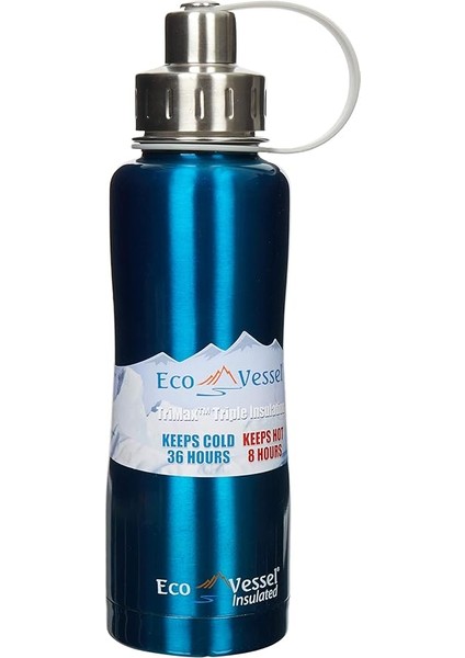 Vessel Unisex Termos Üçlü Yalıtımlı Vidalı Başlık Termos 0.75 Lt, Turkuaz