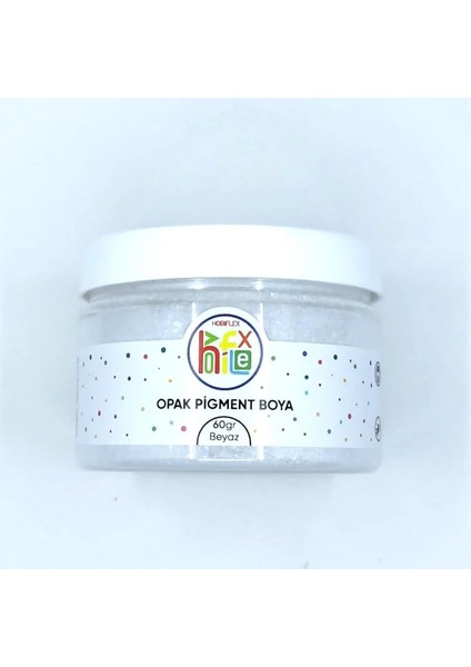 Epoksi Reçine Pigment Opak Toz Boya Beyaz Renk 60 gr