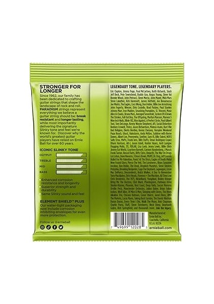 Ball Normal Slinky Paradigm 7 Telli Elektro Gitar Telleri, Ölçü 10-56 fiyatları