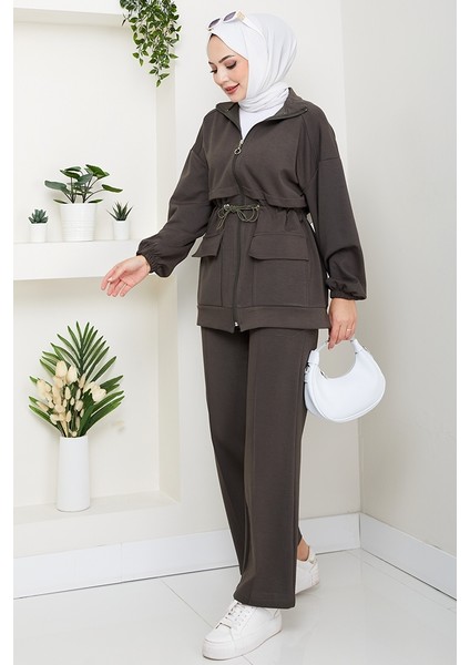 Kapak Cepli Oysho Ikili Takım 1652 - Haki modelleri