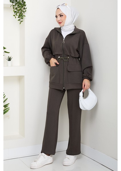 Kapak Cepli Oysho Ikili Takım 1652 - Haki indirimleri