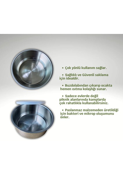 Paslanmaz Çelik Saklama Kabı ,14 cm Saklamakabı fiyatları