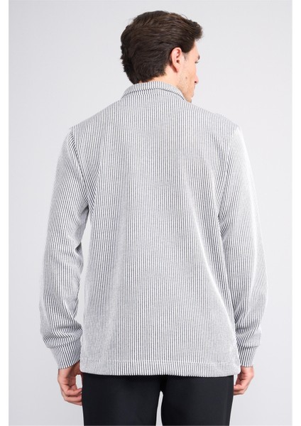 Çetinkaya Mentality 4410 Erkek Polo Yaka Su Yolu Sweatshirt Siyah fırsatları