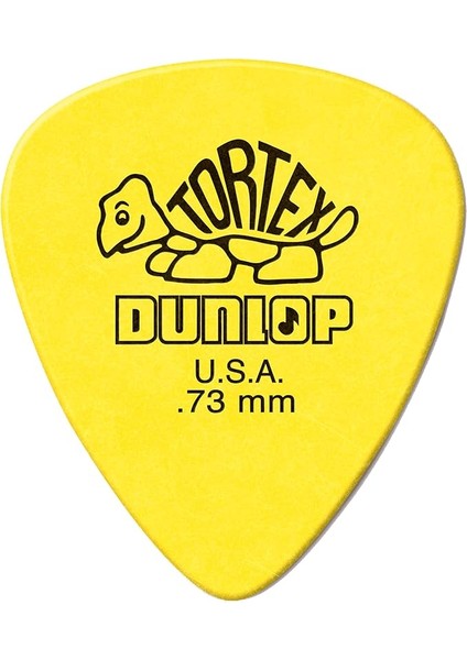 Dunlop Standart, 0,73 Mm, Sarı Gitar Pick, 72'li Paket