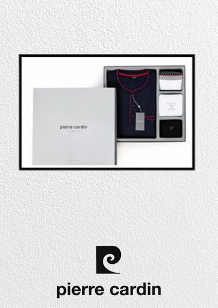 Erkek Giyim Kutulu Çeyizlik Hediyelik Penye Pijama Takımı & Atlet - Boxer & Çorap & Deri Terlik Set indirimleri