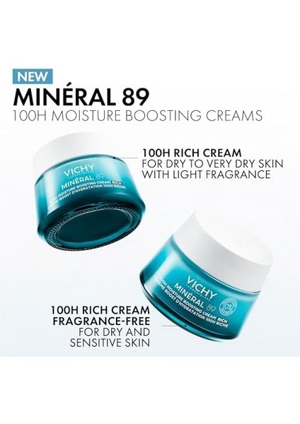 Vıchy Mineral 89 Rich Cildi Güçlendiren 72 Saat Nemlendirici Bakım Kremi, Kuru Ciltler 50 ml fiyatları