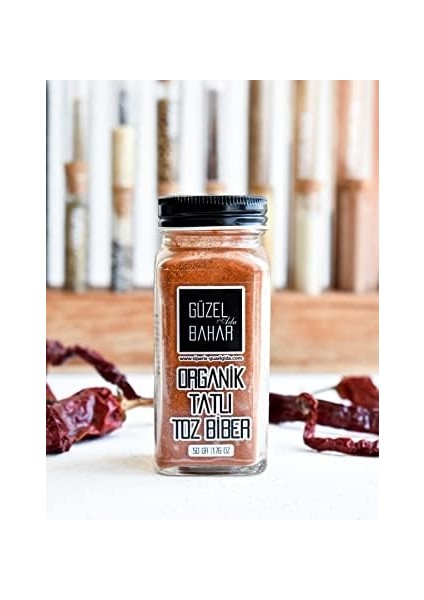Güzel Ada Gıda Organik Toz Biber Tatlı 50 gr (Tuzluklu) modelleri