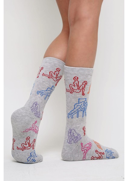 Erotik-Kamasutra-Fantazi-Pozisyonlu %100 Pamuk Iplikli 2 Li Çorap modelleri