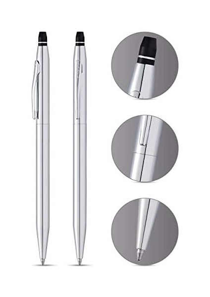 AT0622101 Click Tükenmezkalem Krom modelleri