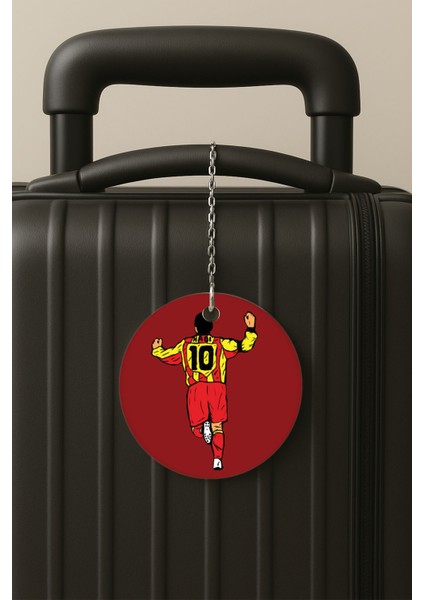 Hagi Desenli Uv Baskılı Pleksi Bavul Etiketi Seyahat Tatil Valiz Etiketi