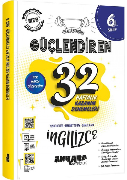 6.sınıf Güçlendiren 32 Haftalık Ingilizce Denemesi (Güncel Marif Model) fırsatları