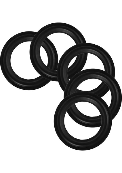 5 Adet Kauçuk Hoparlör Çevre Halkaları: 4,5 Inç Kenar Çevre Halkaları Değişimi - Ev ve Açık Hava Kullanımı Için Yüksek Performanslı Kauçuk Parçalar