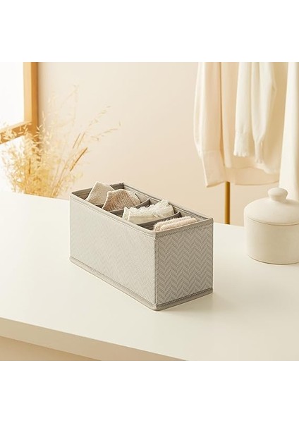 Home Textile 6 Bölmeli Balıksırtı Çekmece Içi Düzenleyici Kutu 13 x 28 x 13 cm modelleri