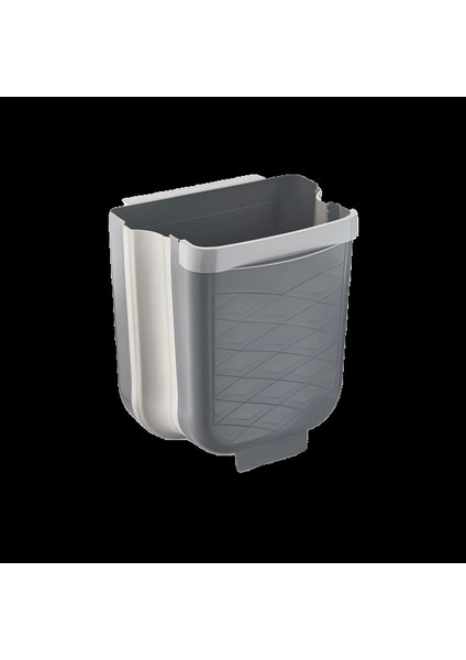 Gri Katlanabilir Mutfak Çöp Kovası 6lt (5324)