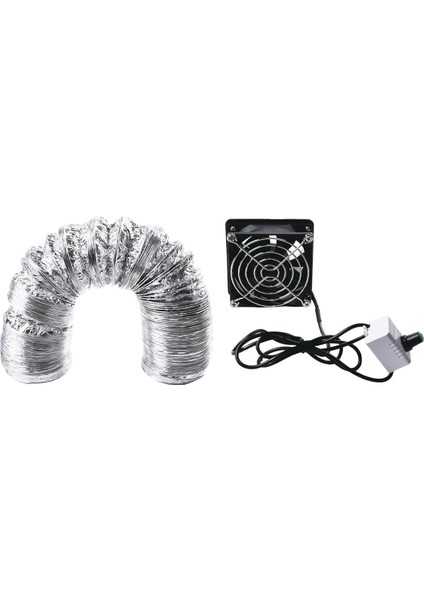 Banyo Aspiratörü USB Kanalı Egzoz Fanı - Ayarlanabilir Hız - Atölye, Mutfak, Banyo Için Duman Emici Fan Borusu Kanalı Egzoz Fanı (Fan Artı 6m Boru) modelleri