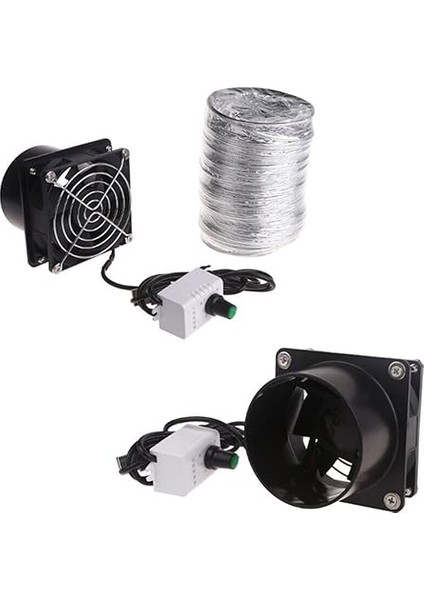 Banyo Aspiratörü USB Kanalı Egzoz Fanı - Ayarlanabilir Hız - Atölye, Mutfak, Banyo Için Duman Emici Fan Borusu Kanalı Egzoz Fanı (Fan Artı 6m Boru) fırsatları