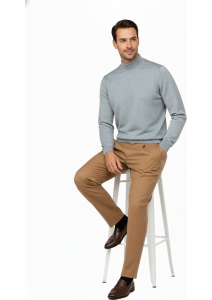 Erkek Kışlık Yarım Balıkçı Yaka Kazak Pamuklu Marina Örme Uzun Kollu Düz Renk Rahat Kesim fiyatları