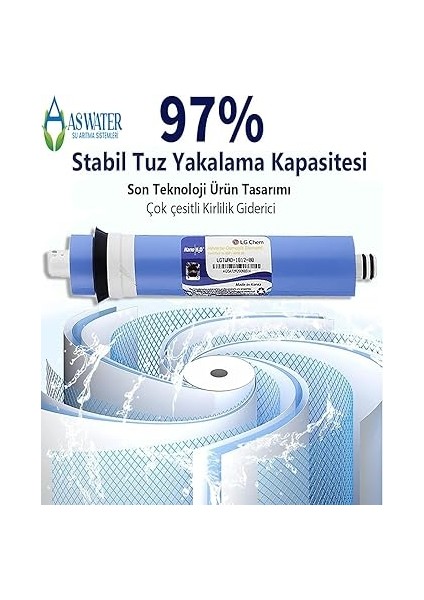 Water Ihlas Aura Cebilion Uyumlu Açık Kasa Su Arıtma Cihazı 5 Aşamalı Filtresi Seti indirimleri