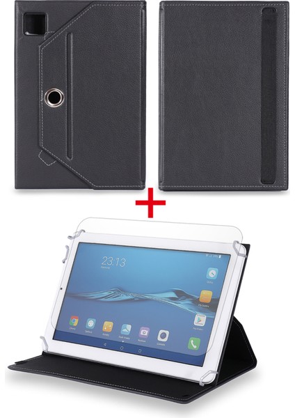 Piranha Aristo x Tab 7.85" (3g) Tablet Uyumlu Standlı Tablet Kılıfı + Nano Ekran Koruyucu