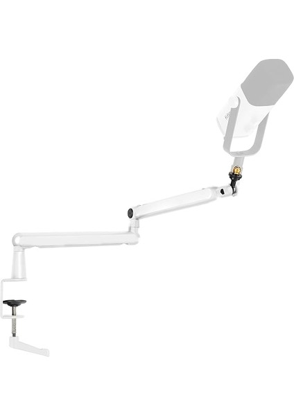 Mikrofon Kolu, Düz Ayarlanabilir Çubuk Mikrofon Standı, Mikrofon Klipsi, Vida Adaptörü, Kablo Yönetimi, Podcast, Akış, Oyun, Stüdyo Için