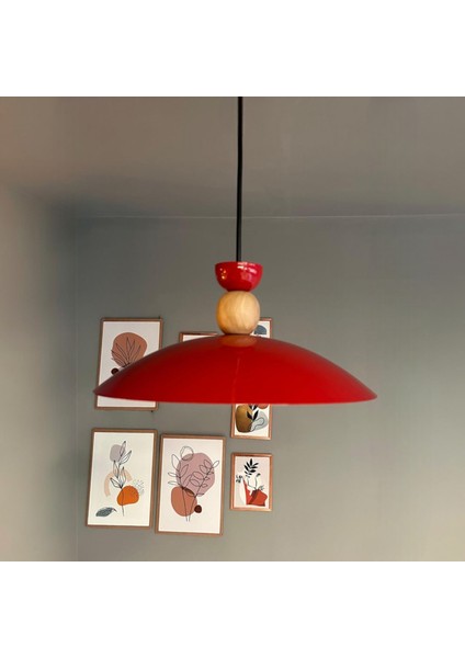 Bright Kırmızı Avize Tekli Sarkıt Salon Kuaför Cafe Dekoratif Aydınlatma Pastane fiyatları