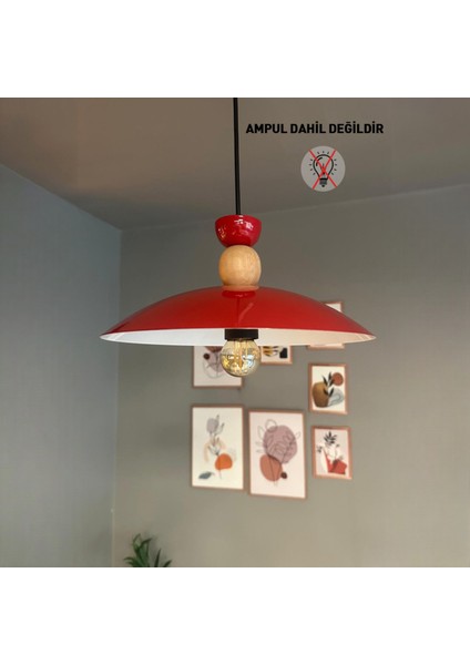Bright Kırmızı Avize Tekli Sarkıt Salon Kuaför Cafe Dekoratif Aydınlatma Pastane fırsatları
