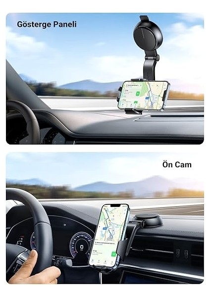 Araç Telefonu Tutacağı Vantuz Pano Tutacağı iPhone 15 Pro Max Plus 14 13 Galaxy F34 S23 Ultra Huawei Mate 60 Pro Redmi K60 Ultra Vesaire ile Uyumlu fiyatları