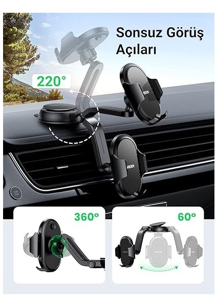 Araç Telefonu Tutacağı Vantuz Pano Tutacağı iPhone 15 Pro Max Plus 14 13 Galaxy F34 S23 Ultra Huawei Mate 60 Pro Redmi K60 Ultra Vesaire ile Uyumlu indirimleri