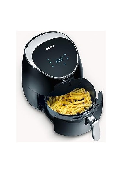 Fr 2445 Xxl Sıcak Hava Fritözü (2.000 W, 5 L Kapasite, 1.500 G Kızartma Miktarı) Paslanmaz Çelik/siyah indirimleri