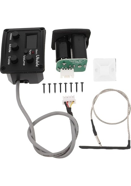 Toplamak Folk Gitar Manyetikleri Ukulele Pikap Gitar Preamp Pikap Gitar Pikap Müzik Aleti Pikap Gitar Için Pikap Gitar Için Ekolayzır Metal Siyah