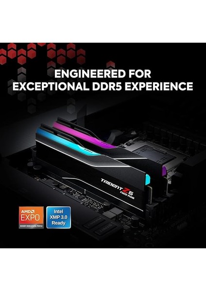 Trident Z5 Neo Rgb F5-6000J3636F16GX2-TZ5NR Bellek Modülü 32 GB 2 x 16 GB Ddr5 6000 Mhz fiyatları