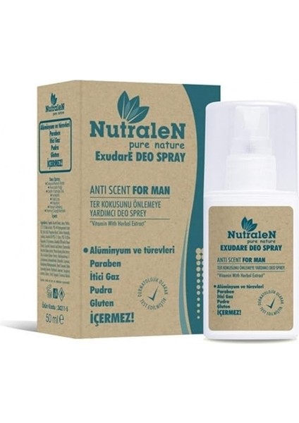 Exudae Deo Spray Anti Scent For Men 50 ml fiyatları