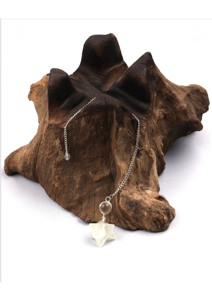 Kristal Kuvars Doğal Taş Merkaba Pandül - Sarkaç fiyatları