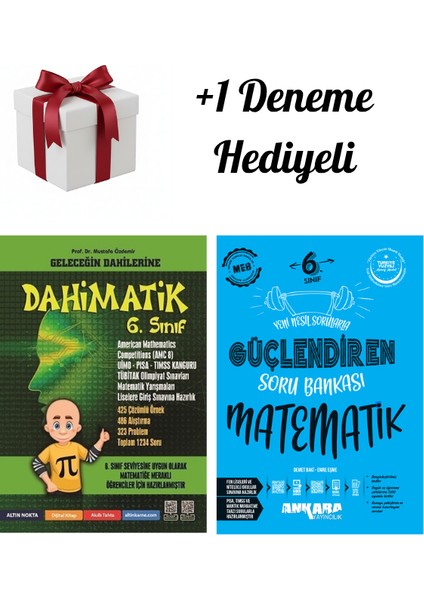 Altın Nokta 6.sınıf Dahimatik Matematik ve Ankara Matematik Soru Bankası +1 Deneme Hediye