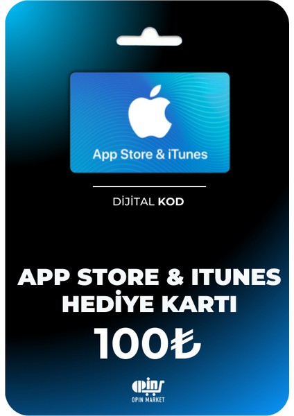 App Store & Itunes Dijital Hediye Kodu 100TL