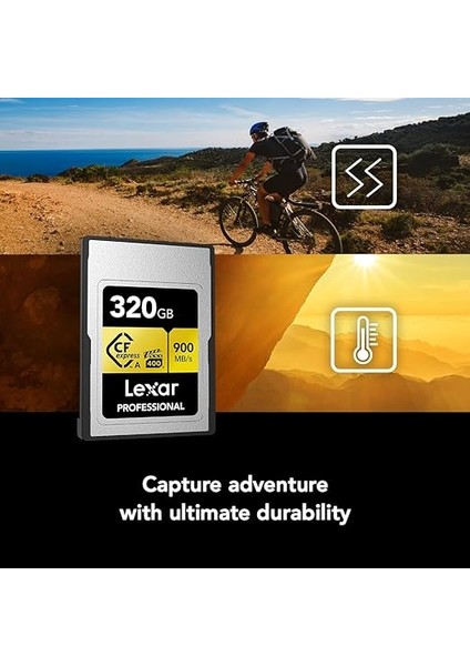 320GB Profesyonel Cfexpress Tip A Gold Serisi Hafıza Kartı, 900MB/S'YE Kadar Okuma, Sinema Kalitesinde 8k Video, Anma Vpg 400 (LCAGOLD320G-RNENG) indirimleri