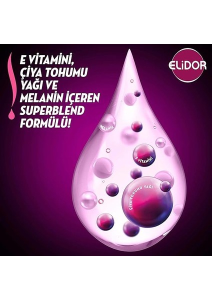 Superblend Saç Bakım Şampuanı Esmer Parlaklık E Vitamini Chia Tohumu Yağı Melanin 400 ml fırsatları