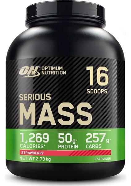 On Optimum Nutrition Serious Mass Çilek Aromalı 2.73KG 8 Servis modelleri