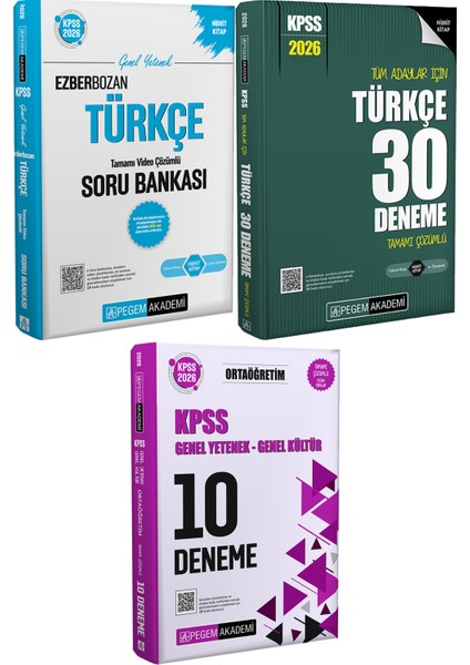 2026 Kpss Ezberbozan Türkçe Soru 30 Deneme - 2026 Kpss Ortaöğretim Çözümlü 10 Deneme