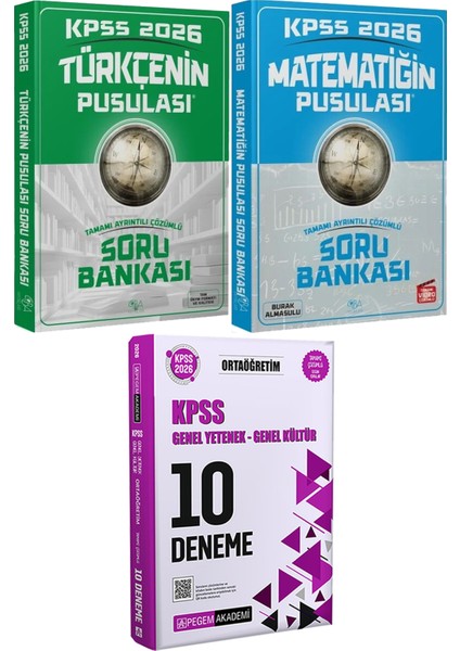 2026 Kpss Türkçenin Matematiğin Pusulası Soru Bankası - 2026 Kpss Ortaöğretim Çözümlü 10 Deneme