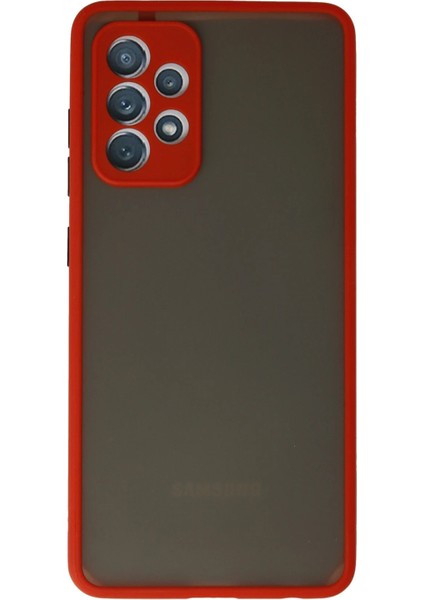 Samsung Galaxy A52 Kılıf Montreal Silikon Kapak - Kırmızı fırsatları