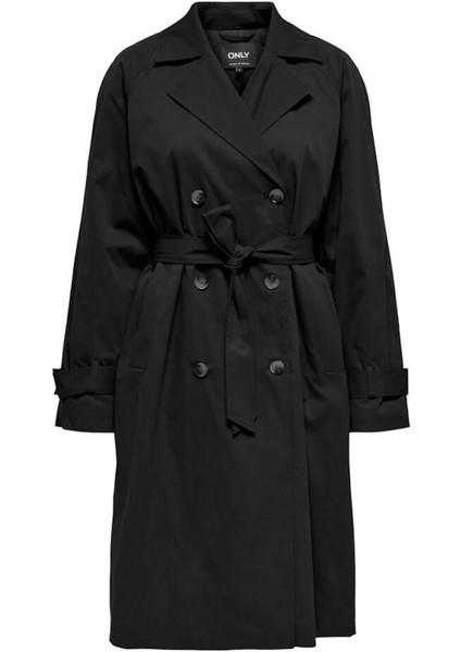 Onlorchid Regular Fit Uzun Kruvaze Yaka Trençkot Bayan Trençkot 15355443