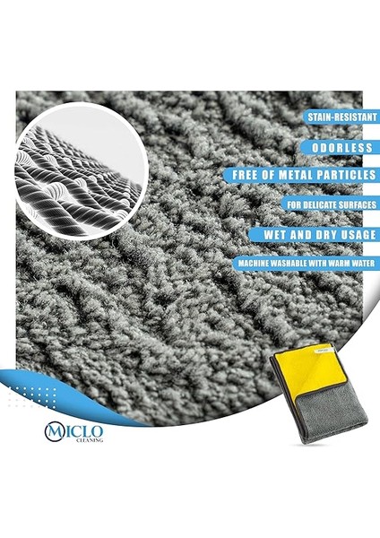 Cleanıng | 750 Gsm Çift Taraflı Ultra Emici Otomobil, Araba, Kaporta Kurulama Bezi | 50X70CM | Mega Boy | Sarı modelleri