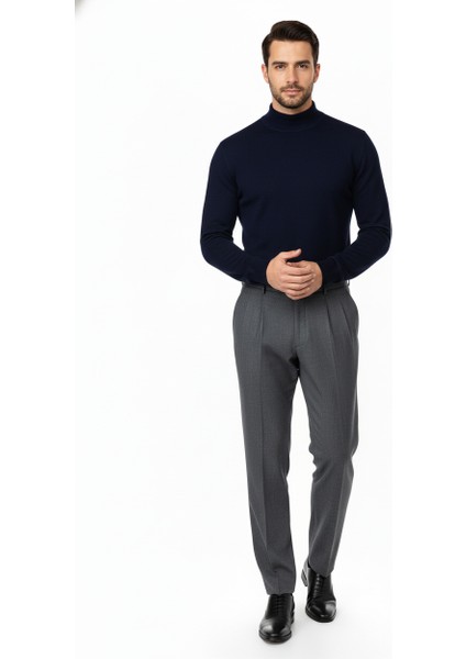 Erkek Kışlık Yarım Balıkçı Yaka Kazak Pamuklu Marina Örme Uzun Kollu Düz Renk Rahat Kesim fiyatları