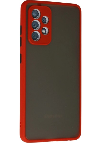 Samsung Galaxy A72 Kılıf Montreal Silikon Kapak - Kırmızı indirimleri