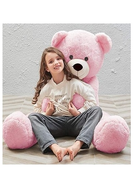 cm Papyonlu Peluş Ayı-Dev Boy-Sevgiliye Özel Hediye - Yerli (Pembe) fırsatları
