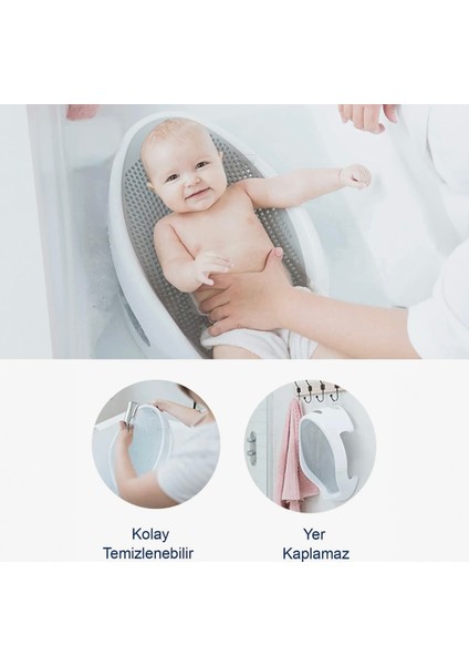 Bebek Küveti Beyaz Kaydırmaz Tabanlı ve Dayanıklı modelleri