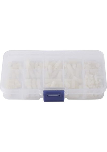 200 Adet M2.5 Naylon Erkek Kadın Hex Spacer Standoff Anakart Standoff Boş Cıvata Çeşitler Plastik Kutu ile Set